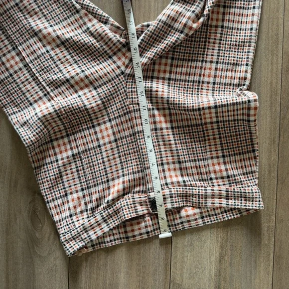 Free People Plaid Leggings in Cream and Black - Picture 8 of 16